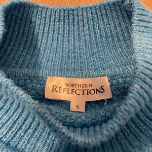Northern Reflections Sky Blue Cowl Neck Sweater